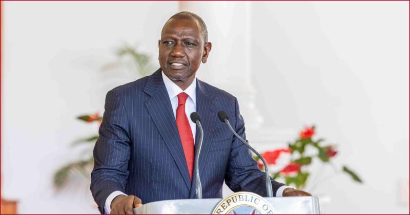 File photo of President William Ruto.
